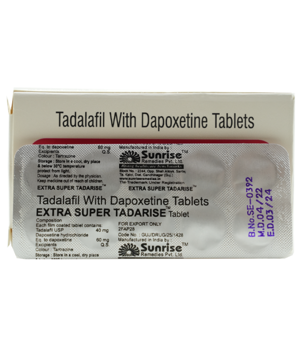印度雙效犀利士 EXTRA SUPER TADARISE｜Ambitree製藥｜勃起障礙＋早洩雙重治療：圖片 5