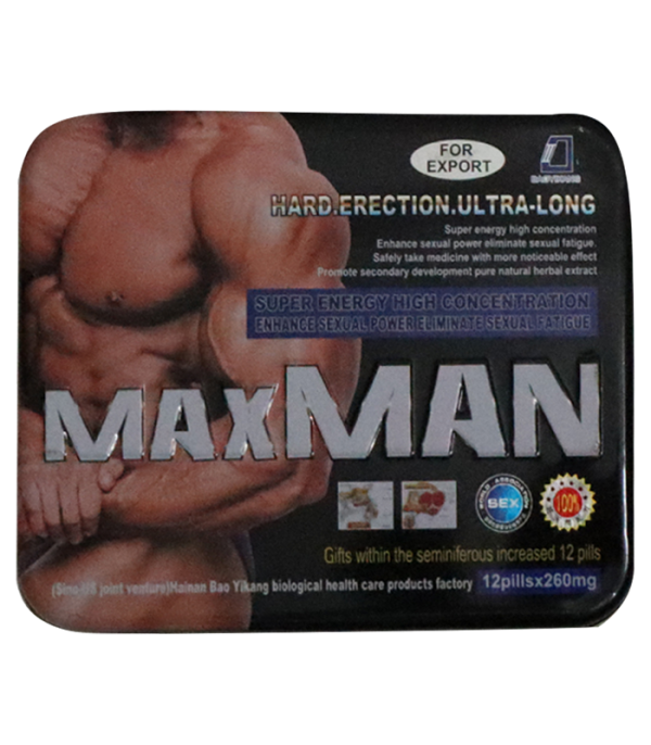 Maxman 鐵盒裝｜24顆入｜增粗增大 強化硬度 男性保健推薦