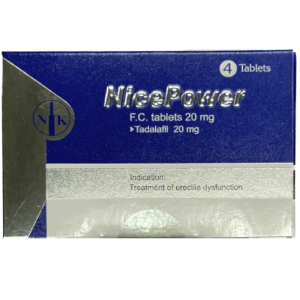 南光健力仕膜衣錠 20mg｜Nice Power｜治療勃起功能障礙（4顆裝）