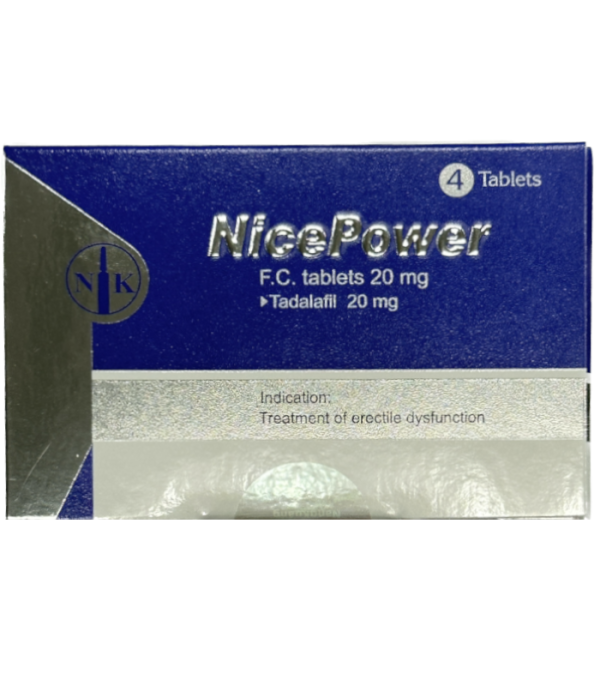 南光健力仕膜衣錠 20mg｜Nice Power｜治療勃起功能障礙（4顆裝）