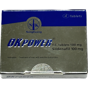南光美好挺Okpower膜衣錠100mg｜治療勃起障礙(30顆瓶裝)