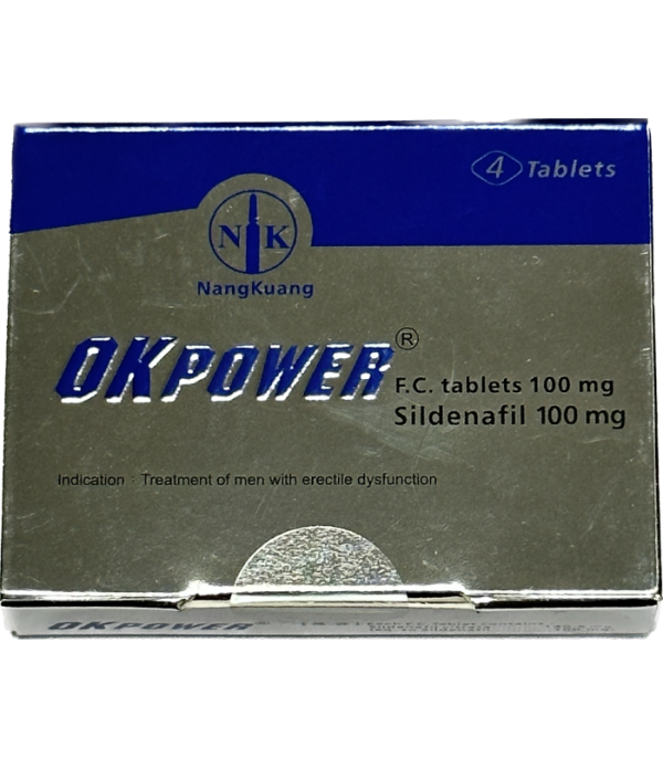 南光美好挺Okpower膜衣錠100mg｜治療勃起障礙(30顆瓶裝)