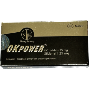 南光美好挺Okpower膜衣錠25mg｜治療勃起障礙（10顆裝）