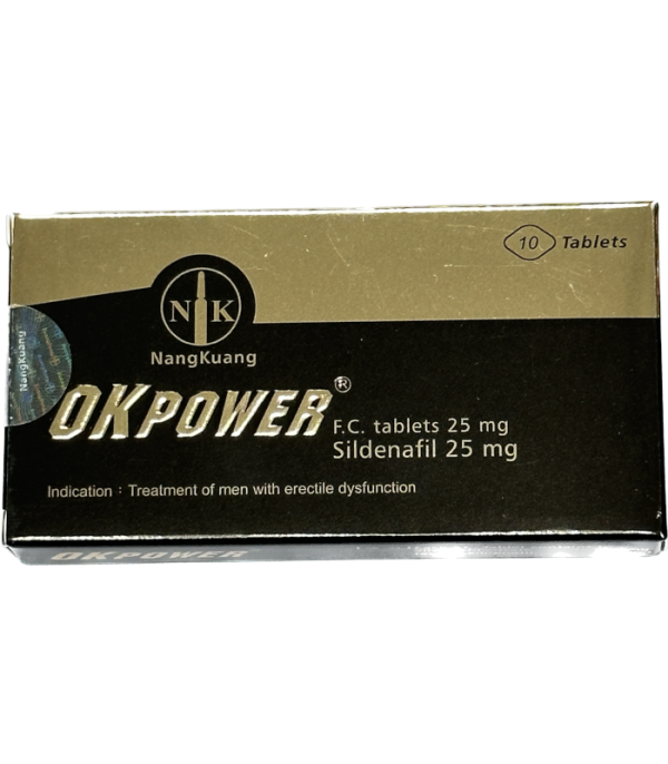 南光美好挺Okpower膜衣錠25mg｜治療勃起障礙（10顆裝）