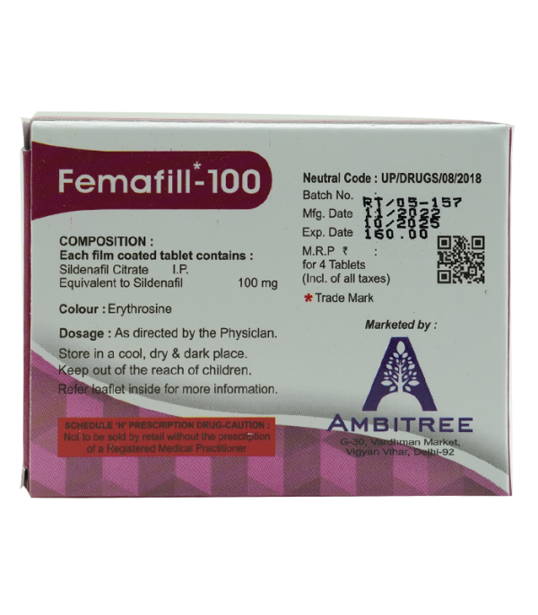 威而柔 Femafill-100 女用威而鋼｜治療女性性功能障礙・提升情慾反應・強效助情藥推薦：圖片 3