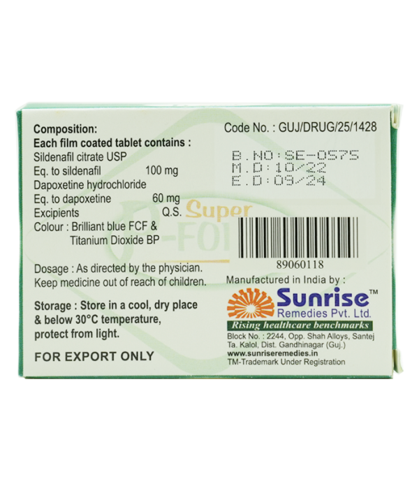 必利吉Super P Force 160mg 綠P｜雙效持久藥 助勃延時 治療早洩陽痿：圖片 2