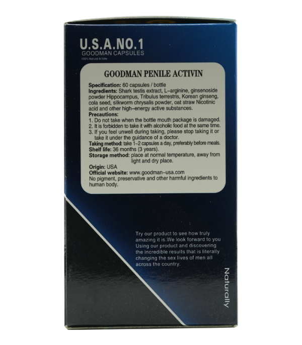 GOODMAN 美國好男人｜陰莖增大增長增粗 60顆裝：圖片 3