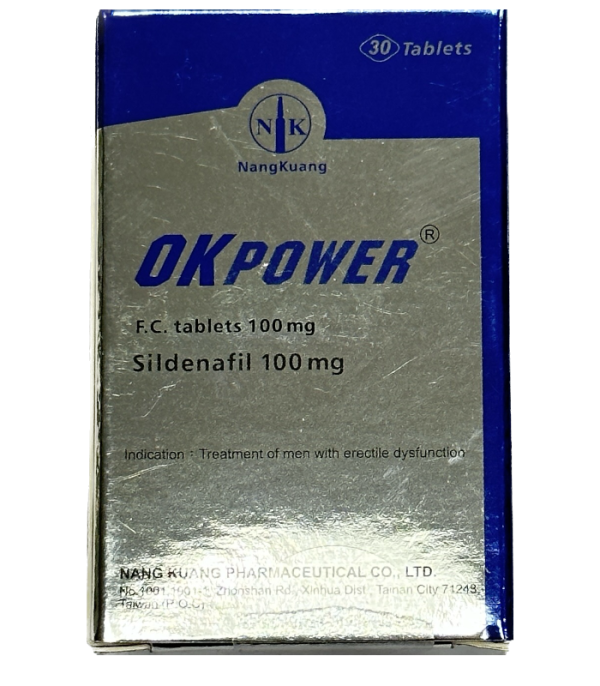 美好挺膜衣錠100mg (Okpower)｜治療勃起障礙推薦・臺灣南光製藥