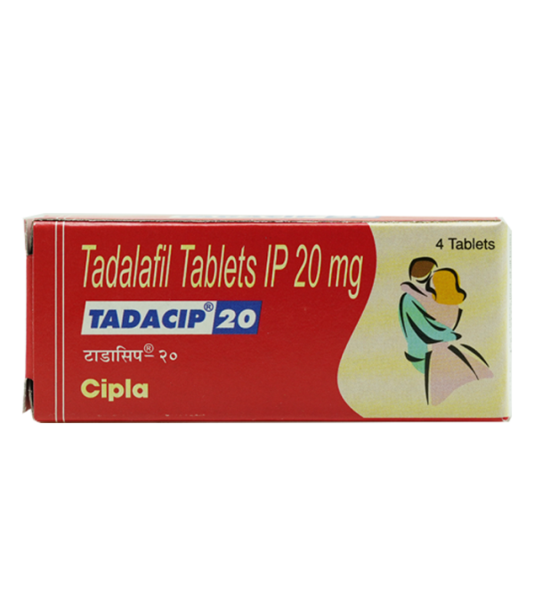 TADACIP 20 犀利士學名藥 | 治療男性勃起功能障礙 | 印度西普拉製造