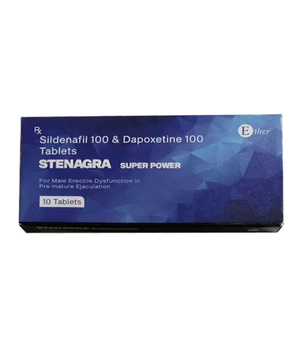 印度藍鑽超級威而鋼雙效片 Stenagra Super Power｜頂級助勃延時雙效組合